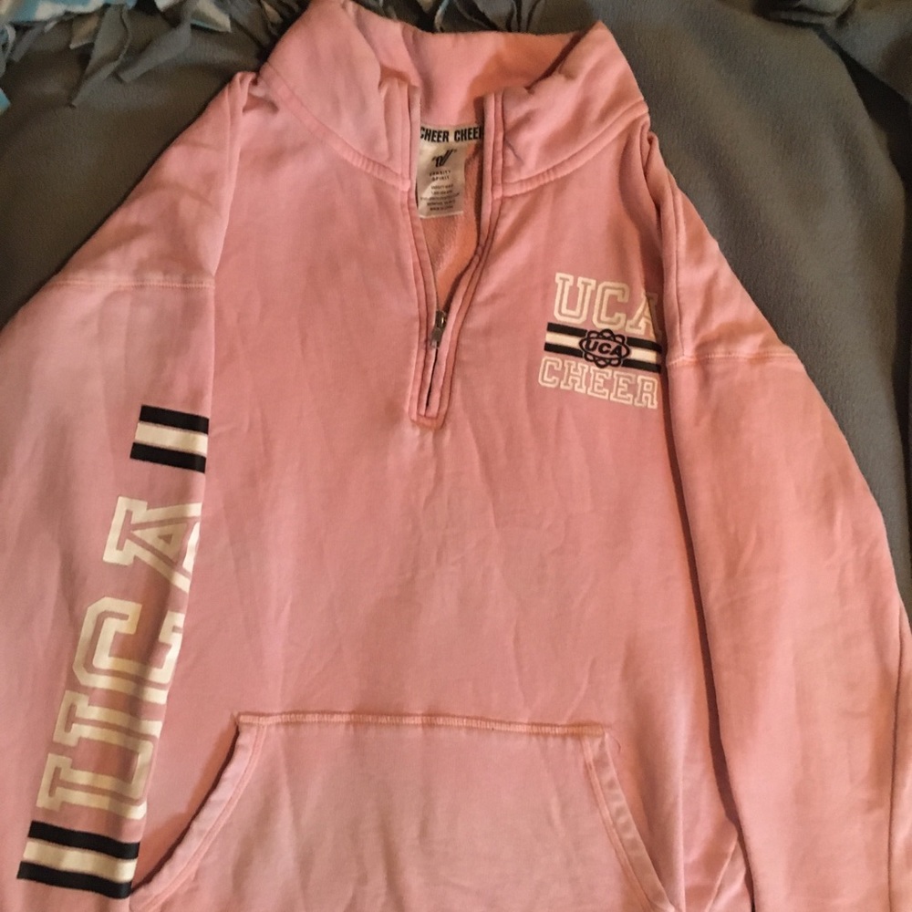 Varsity UCA Cheer Pink Pullover EUC